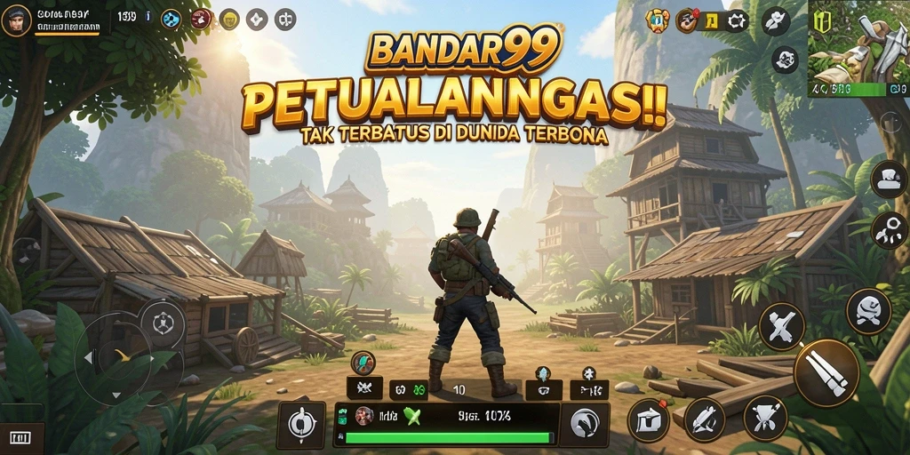Tampilan gameplay BANDAR99 yang menunjukkan petualangan menakjubkan di dunia terbuka.