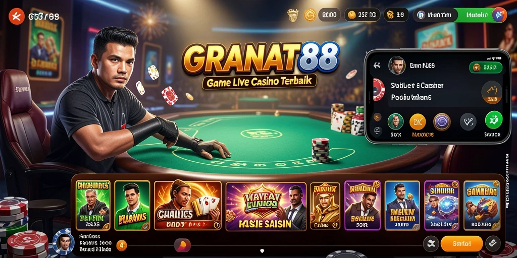 Tampilan gameplay seru di GRANAT88 dengan dealer profesional.