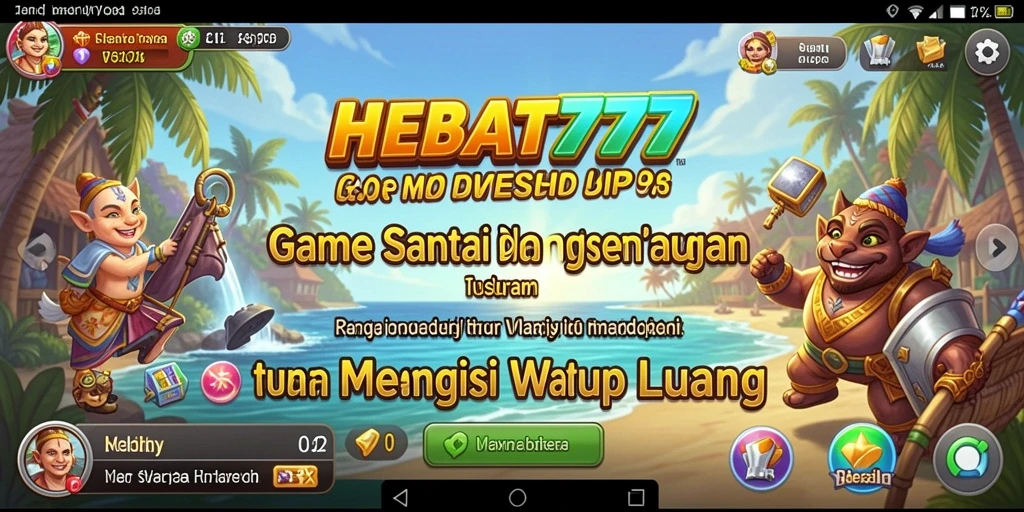 Tampilan screenshot HEBAT777 dengan aksi gameplay yang menarik dan penuh warna.