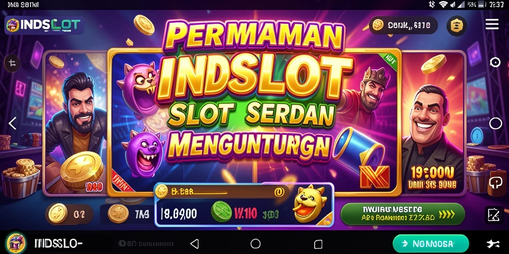 Screenshot INDSLOT menunjukkan gameplay seru dan fitur menarik.