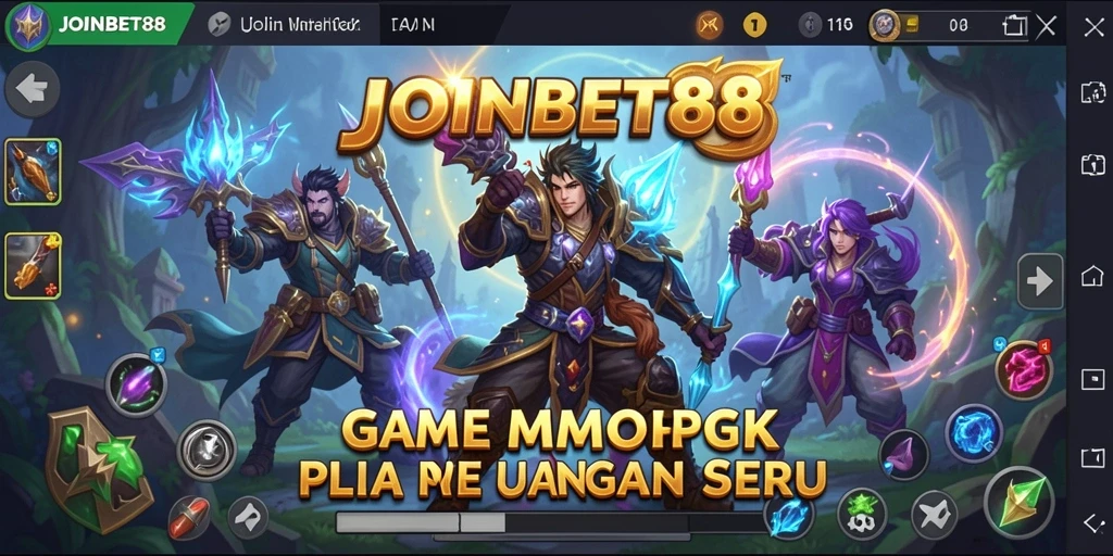 Screenshot dari gameplay <strong>JOINBET88</strong> yang menunjukkan aksi seru di dunia MMORPG.