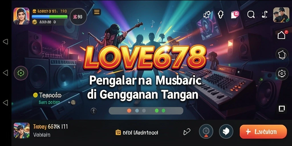 Screenshot game LOVE678 yang menampilkan gameplay Music yang menarik.