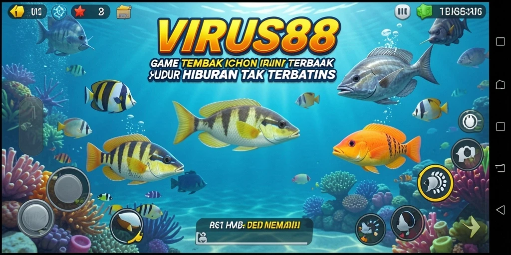 Tampilan gameplay seru dari VIRUS88 yang penuh aksi Tembak Ikan.